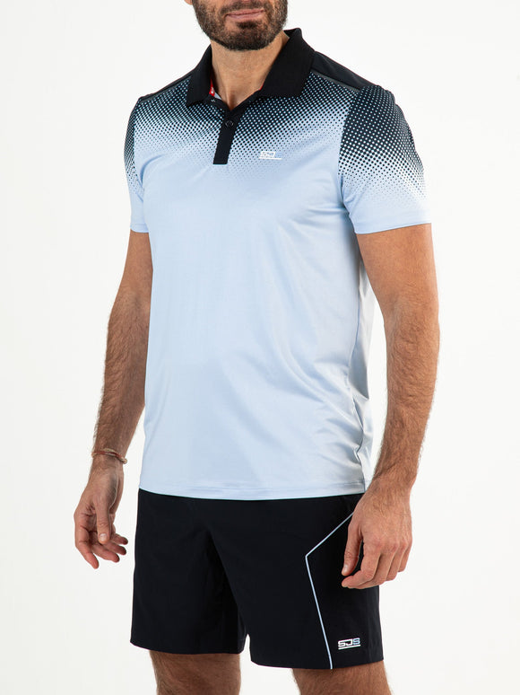 CASS Powder Blue - Man polo - Tenniskleding - Blauw