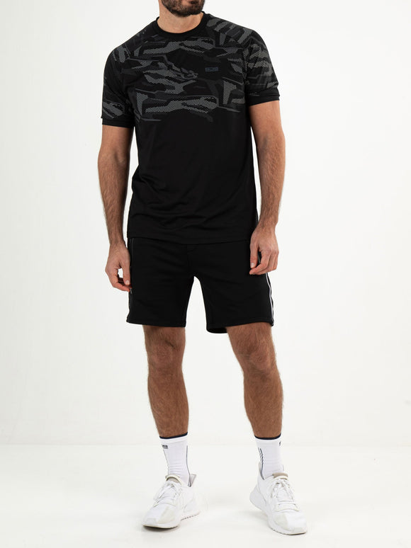 LOWE Black - Mens short - Fitnesskleding - Zwart