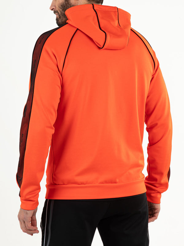 PANTHER Hot Orange - Man Hooded jacket - Fitnesskleding - Oranje