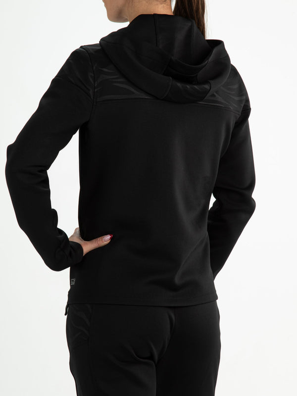 VALA Black - Lady Hooded jacket - Fitnesskleding - Zwart