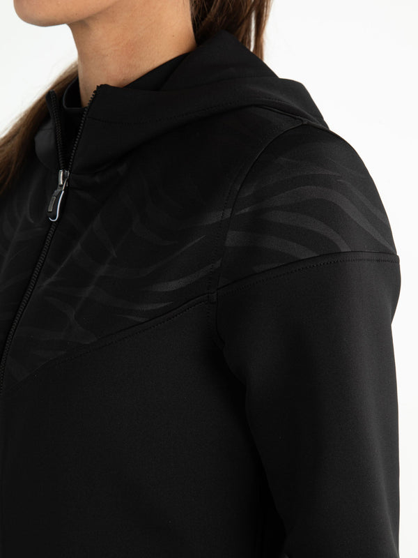 VALA Black - Lady Hooded jacket - Fitnesskleding - Zwart